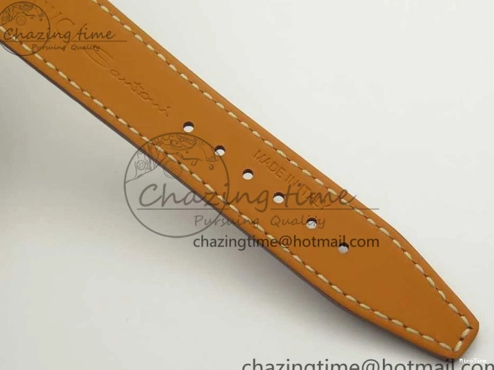 MIROTIME 0224 SportInspired Portofino IW458101 RG MK 1:1 Best Edition Gray Dial On Brown Leather Strap MIYOTA 7165